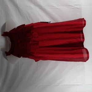 NWT AKFANI RED AMORE SLEEVELESS BLOUSE SZ 8